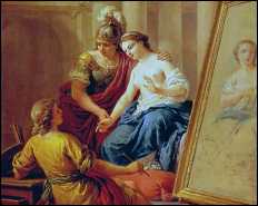 Alexandre offre Campaspe à Apelle.
