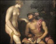 Education de Cupidon par Vénus et Mercure